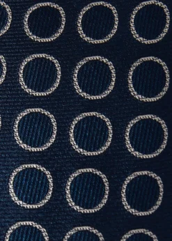 Woven Silk Circles Tie