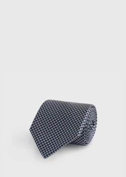 Woven Silk Houndstooth Tie