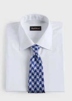 Woven Silk Houndstooth Tie
