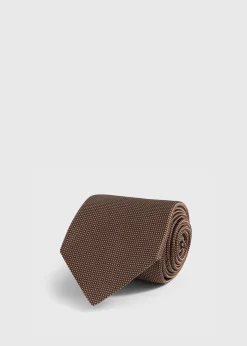 Woven Silk Micro Dot Tie